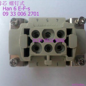 HARTING 커넥터 09330062701 암코어 Han-6E-F-s 나사형 16A/500V 오리지널