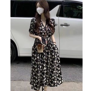 스타일닥터 여성 플라워 롱원피스 여름 바캉스룩