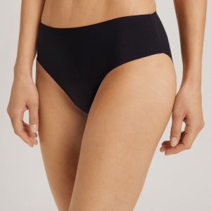 한로 마이크로화이버 이음새 하이컷 브리프(71141 black)