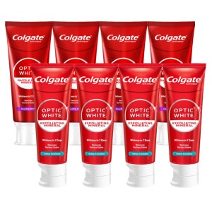 콜게이트 옵틱화이트 치약 2종 조합 (다즐링,미네랄 화이트) 100g, 8개