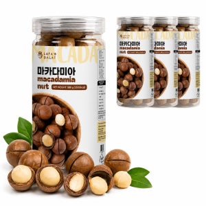 베트남 라타스 달랏 까먹는 통마카다미아 직수입 특대사이즈 견과류 500g, 4개