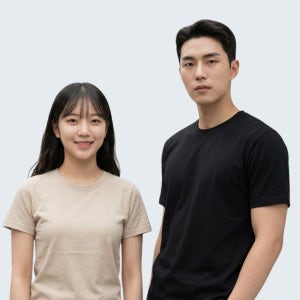 무지 반팔티 코마사 24수 면100% 13컬러 남녀공용 기본 라운드 해시태그 에센셜