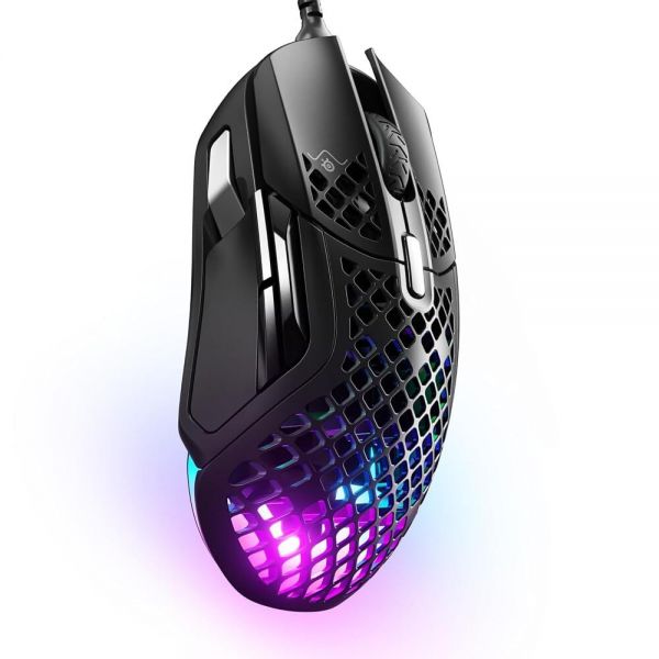 미국출고 평점4.5+ 236096 SteelSeries Aerox 5 - 경량 게이밍 마우스 18000 CPI -- TrueMove 에어 광학 센서 초경량 방수 디자인 범용 유선