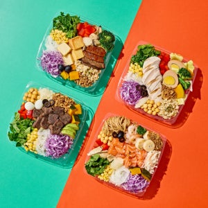 샐럽올데이 포케 도시락 그릭요거트 랩샌드위치 샐러드 정기배송 혼합4종 2주식단 총16팩