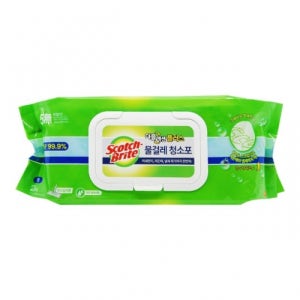 [당일출고] 3M 스카치-브라이트™ 더블액션 플러스 물걸레 청소포 대형 20매 37X20cm 시트러스 향 미세먼지 제거