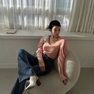 [시즌OFF/바로배송] 탑드레싱 리버 셔링 티셔츠