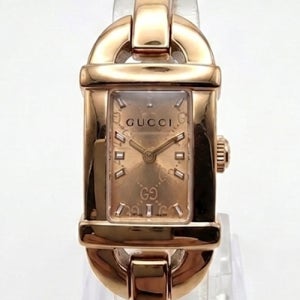 GUCCl 신품 6800L 로즈골드 여성용 명품시계 팔찌시계