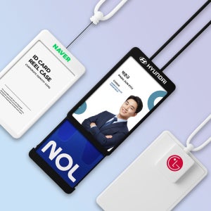 ID 릴케이스 사원증 명찰 카드홀더 신분증 출입증 주문제작 UV인쇄