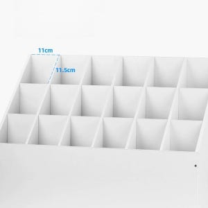 삼각대 정리함 이동식 수납함 장비 촬영 스튜디오 소품 화이트 수납함 18칸 76x36.5x76.5 76x36.5cm