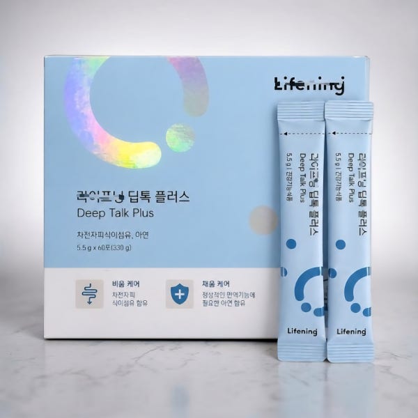인셀덤 ICD 라이프닝 딥톡스 플러스 차전자피 식이섬유 유산균 330g, 60포
