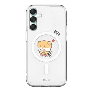 퇴근 맥세이프 렌즈가드 클리어 커플 케이스 갤럭시M55