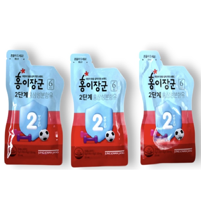 (백화점 <b>동일</b> 최신품)정관장 홍이장군2단계 30포(실속형 파우치만) 면역지킴이