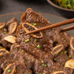 유비푸드 매운 양념 돼지갈비 LA 1kg,1개