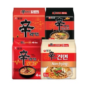 이지하우스 신라면 5입+신라면 블랙 4입+신라면 더레드 건면 5입 총 18봉 910658