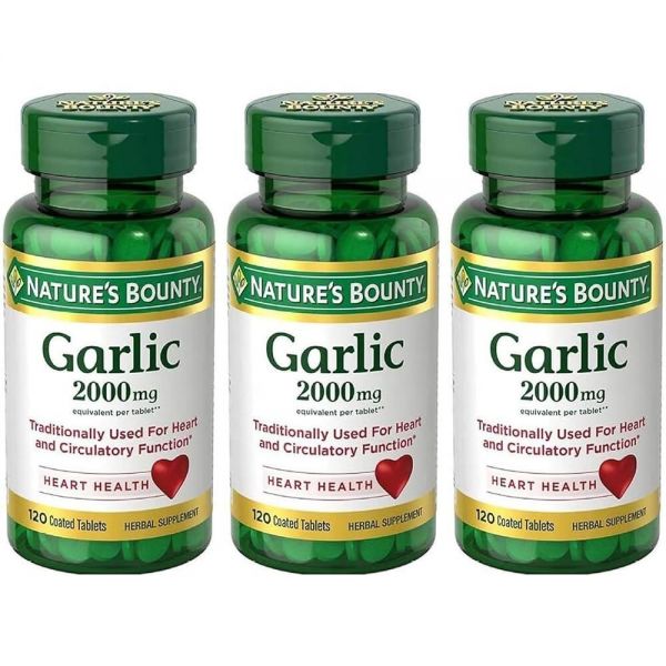 네이처로스바운티 <b>갈릭 2000mg</b> 태블릿 1 3팩 네이처스 바운티