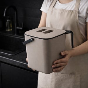 국내산 꾸밈 분리형 음식물쓰레기통(3L)