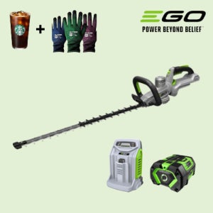 EGO 이고파워 충전 전정기 56V트리머 650mm HT6500E 7.5ah 배터리 세트