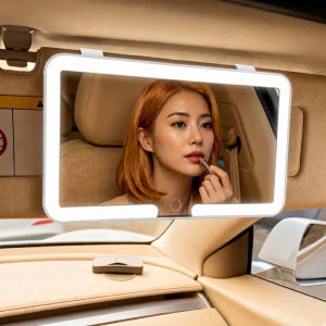 선바이저 LED 차량용 화장거울 조명 거울 무선
