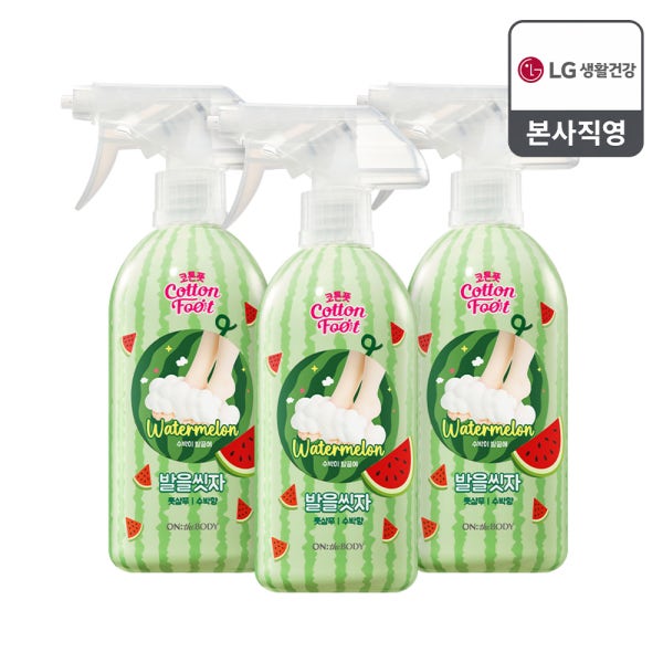 온더바디 코튼풋 발을 씻자 풋샴푸 수박향