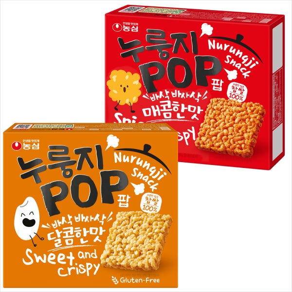 농심 누룽지팝 142gx4개+매콤한맛 142gx4개