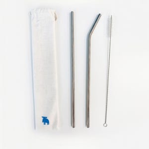 MOZ 스웨덴 316스텐빨대 스테인레스 스트로우 휴대용 두꺼운 벤티 31.5cm