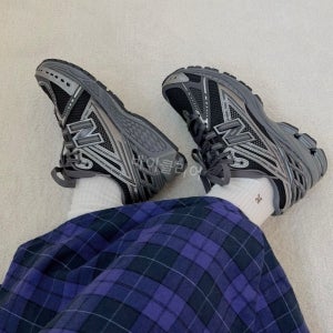 뉴발란스 1906 운동화 GS 팬텀 블랙 실버 그레이 여성용 러닝화