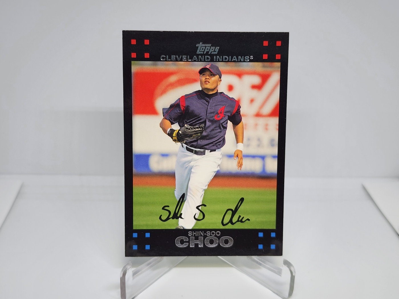 추신수 ﻿2007 Topps 클리블랜드 인디언스 MLB 야구카드 인쇄 싸인 포함