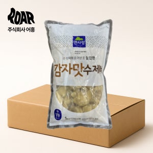 면사랑 감자맛 수제비 1box (1kg x 9봉) 수제비 사리 대용량 업소용