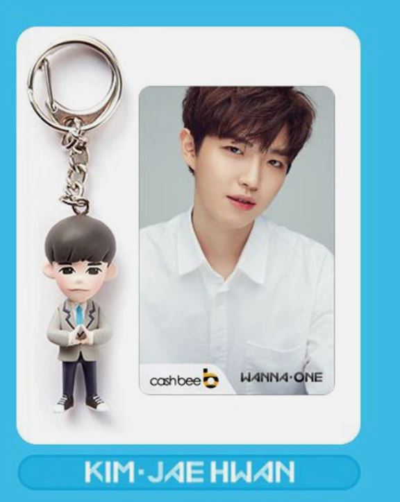 (워너원 김재환 피규어 키링) WANNA ONE GOODS FIGURE KEY RING + CASHBEE PHOTOCARD PHOTO CARD