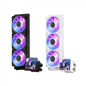 쿨러마스터 MasterLiquid Core LCD 4인치 360 ARGB (화이트)