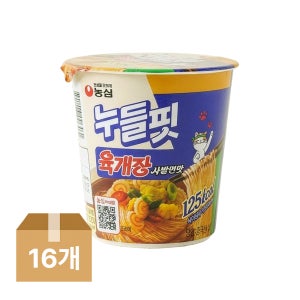 농심 누들핏 육개장, 35.5g, 16개