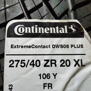 콘티넨탈타이어 DWS06 플러스 245/45R20 275/40R20 1대분 장착가능