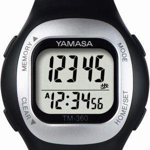 YAMASA 야마사 만보기 시계 만보계 블랙 TM-360B