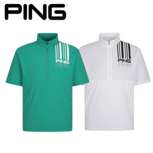 핑 골프웨어 남자 골프 점퍼 PING 여름 로고 프린트 반팔 아노락 F2JP401