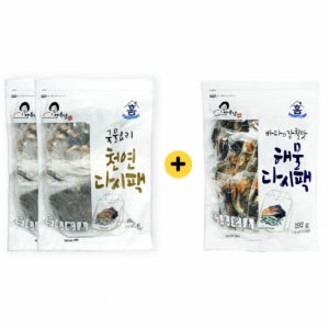 안옥남 국물 다시팩 세트 36입 천연 해물 육수팩 멸치 찌개 잔치국수