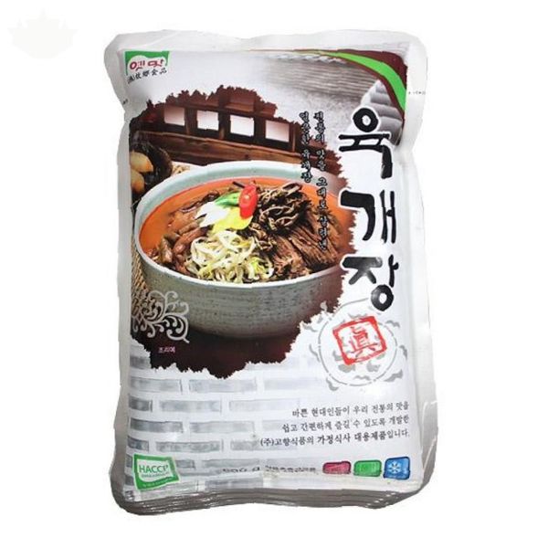 Yukgaejang Instant Soup Dish 600g, 20 Packs, Frozen, Convenient Meal for Home, Restaurant, Commercial Use Ingredients