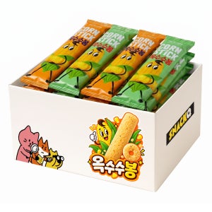 노브랜드 옥수수봉 20개(개별포장) 대용량 낱개포장 과자 사무실 간식