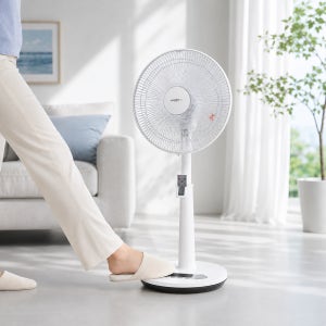 대웅 가정용 선풍기 리모컨 발터치 스탠드 거실 선풍기 35cm 14인치 5엽날개