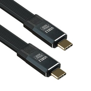 데이터통신 C타입 케이블 20Gbps 100W 80cm 평면 고속전송 선