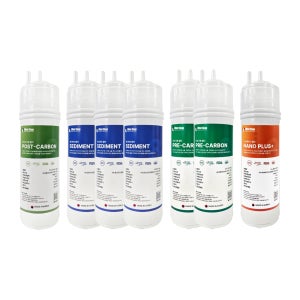 원봉 루헨스 정수기 호환필터 WHP-1600S 8인치 4종 1년세트 (3+2+1+1)