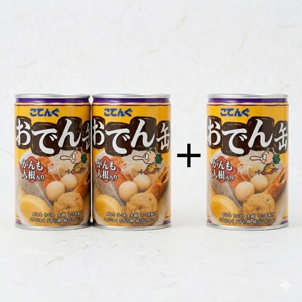 2+1 코텐구 어묵통조림 280g 3개 일본 오뎅캔