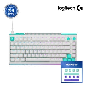[포인트키캡 증정] 로지텍코리아 공식 G512 X 75 게이밍 키보드 화이트, 적축