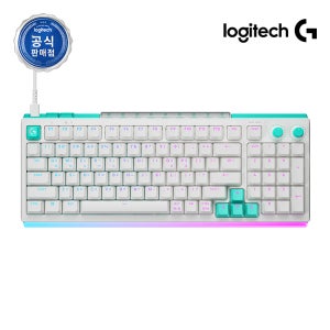 [출시기간한정 사은품 증정]로지텍코리아 공식 G512 X 98 8K 듀얼스왑 게이밍 키보드 화이트, 적축