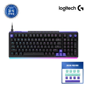 [포인트키캡 증정] 로지텍코리아 공식 G512 X 98 게이밍 키보드 블랙, 적축