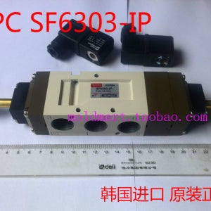 YPC 솔레노이드 밸브 SF6303-IP 센터씰드 DC24V/AC220V 5방향 3위치 솔레노이드 밸브 .