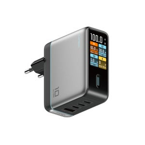 쿡테크 10 Ultra GaN 충전기 100W 스마트 디스플레이 4포트 C타입 고속 충전기