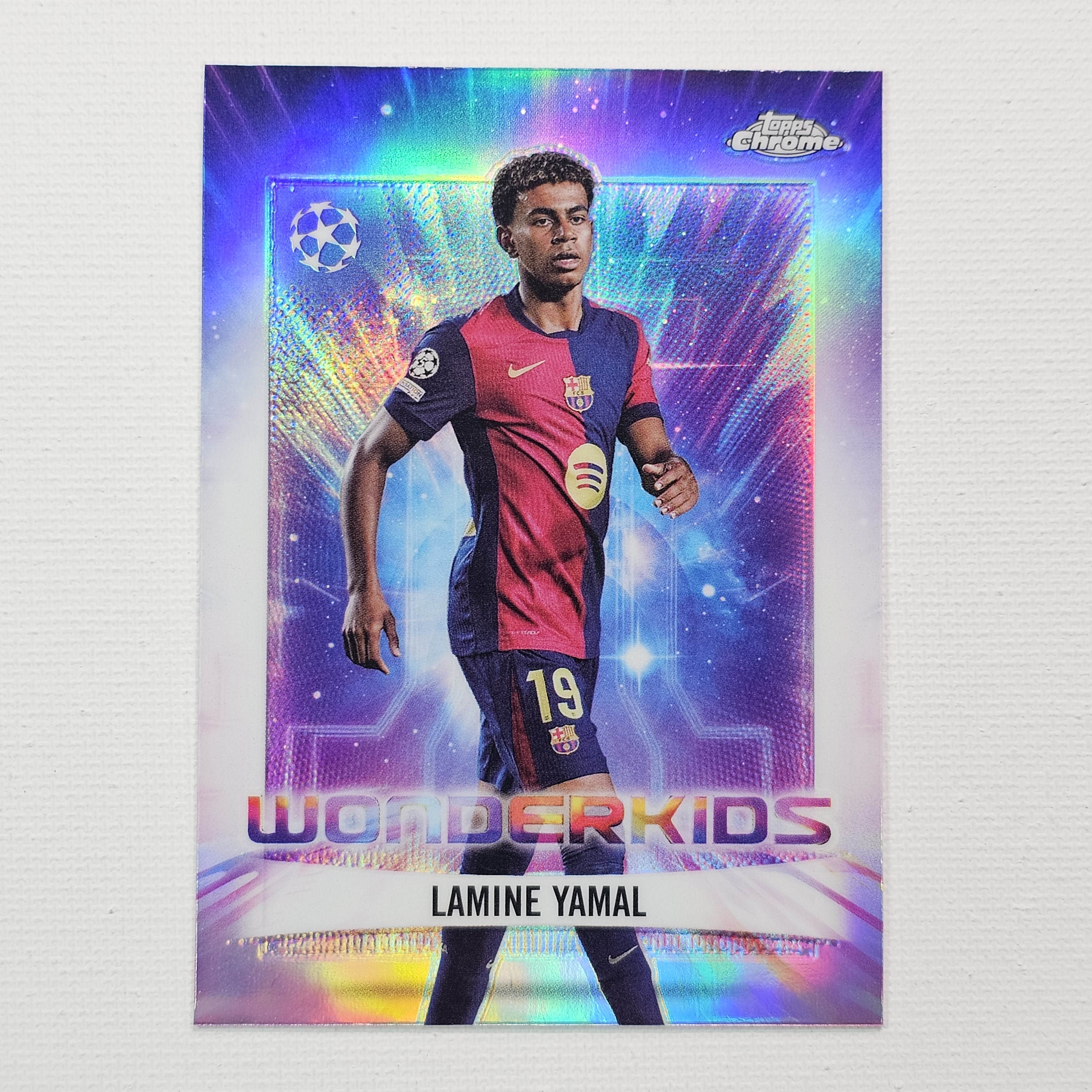 2024-25 Topps Chrome UEFA Lamine Yamal Wonderkids 라민 야말 축구카드 / SOC-126