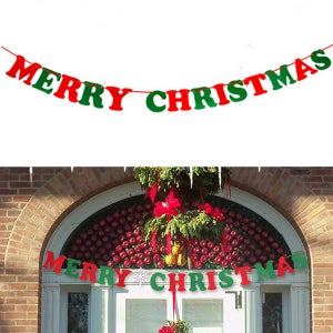 펠트 가랜드 크리스마스 꾸미기 성탄절 데코 장식 영문크리스마스