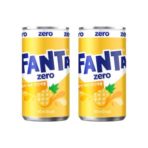환타 파인애플 제로 CAN 190ml 60개(2x30입)