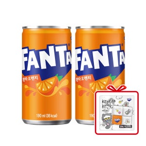 환타 오렌지 CAN 190ml 60개(2x30입) + 조앤프랜즈 키캡키링 (옵션선택)